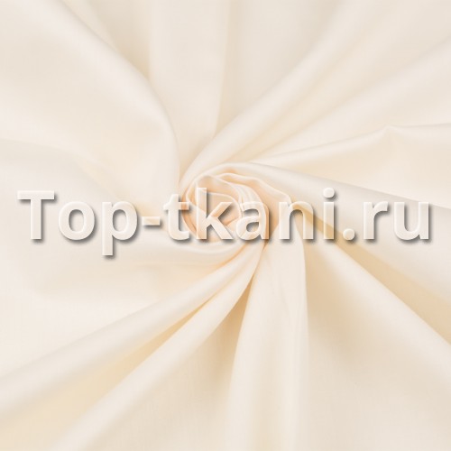 Сатин г/к - Ванильный пломбир (мерсеризованный, ширина 228 см, пр-во Азербайджан)